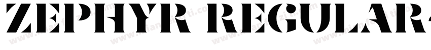 Zephyr Regular字体转换